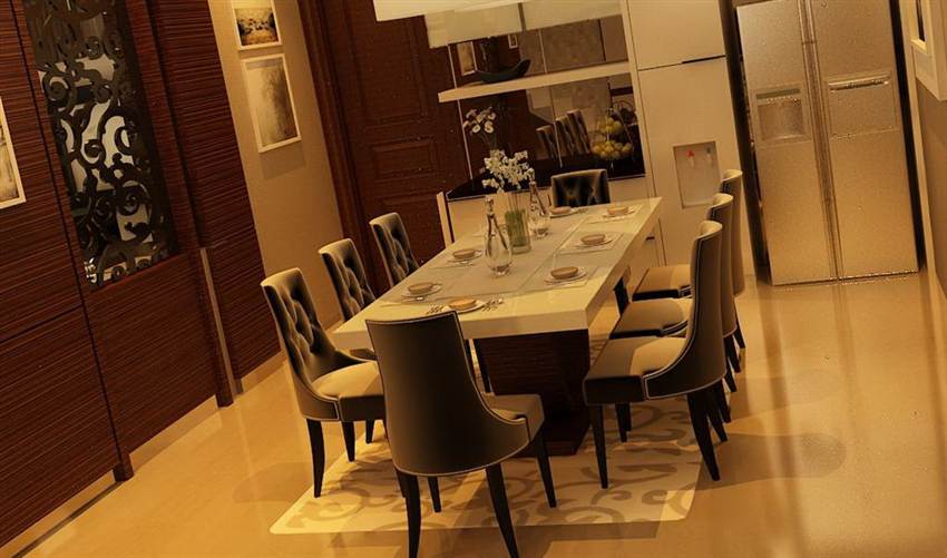 Desain interior ruang makan mewah minimalis_View02